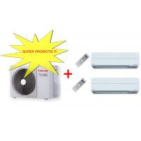 SISTEM COMPLET CU 2 UNITATI INTERNE TOSHIBA - 18000 Btu/h - TOSMSINV2